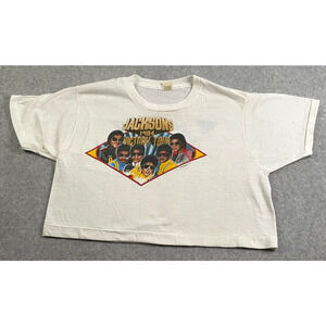 Vintage 1984 Jacksons Victory Tour concert T Shirt Screen Stars XL USA Pepsi
